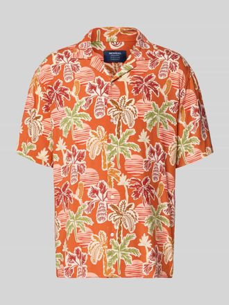 Mc Neal Regular Fit Freizeithemd aus Viskose-Lyocell-Mix mit Reverskragen in Terra, Gr&ouml;&szlig;e XXL