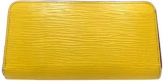 Louis Vuitton Pre-owned Wallets, female, Yellow, Size: ONE SIZE Pre-owned Vintage Leather Wallet