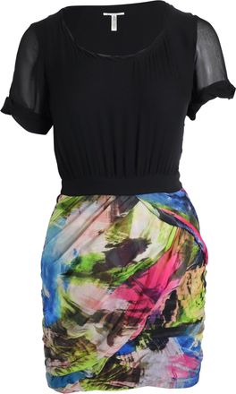 Diane Von Fürstenberg Diane Von Furstenberg Printed Skirt Mini Dress in Multicolor Silk