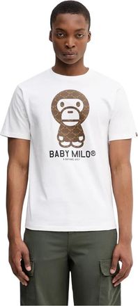 A Bathing Ape Grafisch T-shirt - Heren - T-shirts - Wit - XL - Katoen - Tops