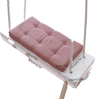 OEM Columpio De Madera, Ecol&oacute;gico, Capacidad De Peso De 50 Kg, Rosa