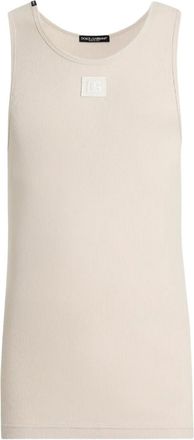 Dolce & Gabbana Canotta con applicazione - Toni neutri