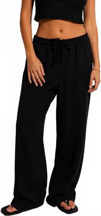 perfectwhitetee Lorana Drawstring Pants In Black