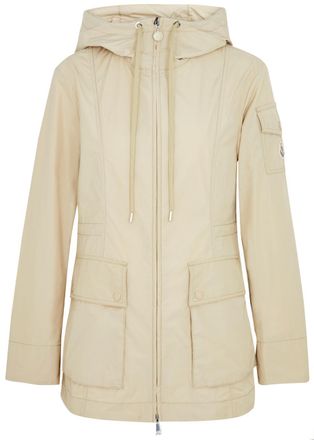 Moncler Leandro Hooded Shell Jacket - Beige - 1 (UK 10 / S)