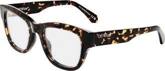 Off-white Unisex-zonnebril voor volwassenen, model 8k, Cat Eye-stijl (Donker Havana Bruin)