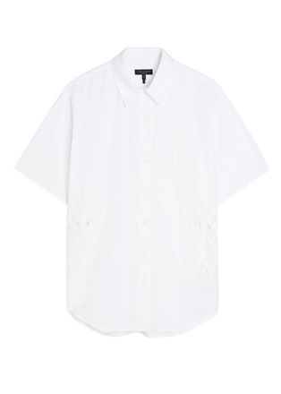 Rag & Bone Rag & Bone Amy Guipure-lace Cotton-poplin Shirt - White - S (UK8-10 / S)
