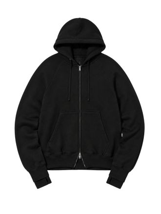 Thom Krom Relaxed Fit Zip-Up Hoodie