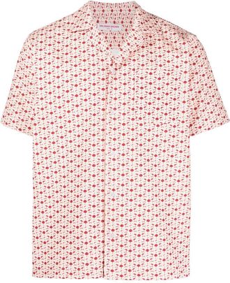 Orlebar Brown Marne Cord bandana corduroy shirt - men - Cotton/Elastane - S - Neutrals