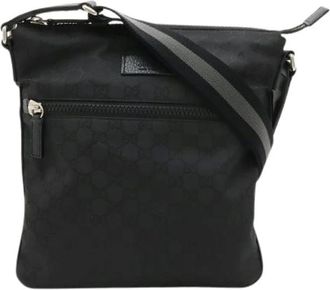 Gucci Pre-owned Borsa a tracolla GG Nylon - - Pre-owned - Donna - Nero - ONE SIZE