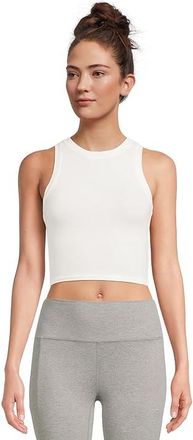 Prana Lotus High Neck Tank Top Womens Clothing Soft White : XS, Cotton/Elastane/Lyocell