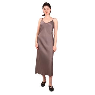 Daniele Fiesoli Midi Dresses, female, Gray, Size: L S-Kleid Viskose