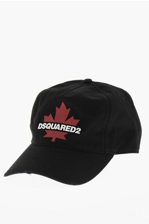 Dsquared2 Solid Color Baseball Cap with Printed Logo size One Size