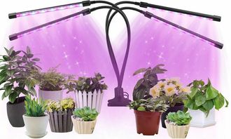 OEM L&aacute;mpara De Cultivo Interior Con 10 Niveles De Intensidad Regulable (temporizador De 3/9/12 Horas), Modos De Iluminaci&oacute;n Rojo, Azul Y Rojo + Azul, 40 W