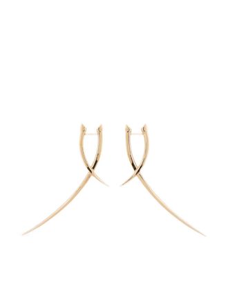 Shaun Leane Saber Statement oorbellen met gekruist design - Goud