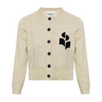 Isabel Marant Newton Cardigan - Dames - Truien - Beige - Maat: L Katoen