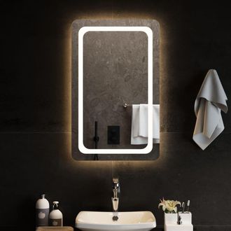 vidaXL Espejo De Ba&ntilde;o Con Led 50x80 Cm Vidaxl
