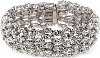 Fantasia baguette-cut marquise bracelet - Silver