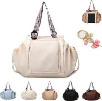 Generic Ekonessential Tote, Ekons-Bag, 2026 New Multifunctional Large Capacity Handbag, 15 Pockets, for Various Occasions (Off-white)