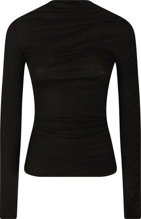 Pinko Loto Fitted Black Turtleneck Sweater