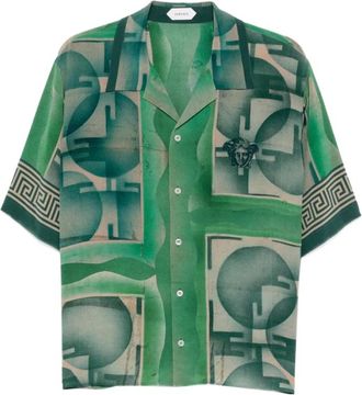 Versace Hombre, Camisas, Verde, Talla: XL