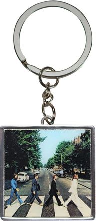 Half Moon Bay Abbey Road - The Beatles - Multicolor 1.5 Inch Zinc Alloy Metal/Enamel Square Novelty Keychain, Abbey Road Multicolor, 1.5 Inch