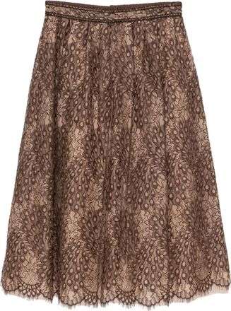 Shiatzy Chen Scape-of-Curve skirt - Brown