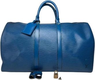 Louis Vuitton Pre-owned Weekend Bags, female, Blue, Size: ONE SIZE Pre-owned Vintage Weekend Bag