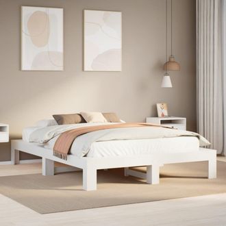 Berkfield Home Bed Frame without Mattress White 160x200 cm Solid Wood Pine