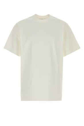The Row White Solid Crew Neck T-Shirt