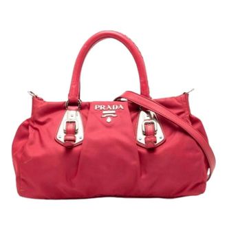 Prada Pre-owned Handbags, female, Red, Size: ONE SIZE Pre-owned Vintage Shoulder Bag