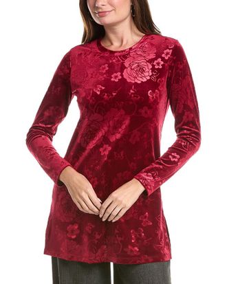 Johnny Was Embossed Stretch Velvet Tunic