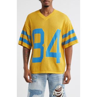 Diet Starts Monday Knit Mesh Jersey in Yellow/Blue at Nordstrom, Size X-Large