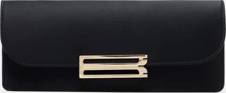 Victoria Beckham Dorian East-West satin clutch