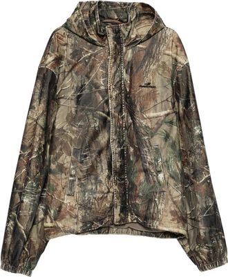 Balenciaga Camouflage-print Hooded Jacket