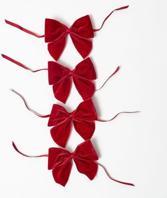 Mrs. Alice Velvet Napkin Bows in Red at Nordstrom