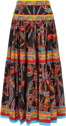 Dolce & Gabbana Multicolor Cotton Mini Womens Skirt