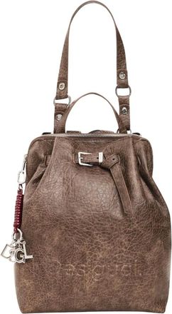 Desigual Mochila Luena con Medio Logo NF - Bags - Mujer - Marr&oacute;n - ONE SIZE