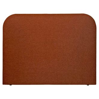 NATYAL Cabecero tapizado con bordes curvos para cama de 150cm en terracota