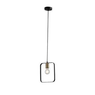 Luce-Ambiente-Design suspensi&oacute;n Smith en Metal Negro