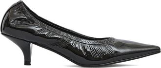 Strategia Glossy Black Patent Leather Pumps With 4.5 Cm Heel