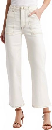 Frame Denim Trapunto Straight Jean In Au Natural Clean