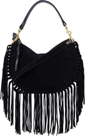 Isabel Marant Zwarte Su&egrave;de Oskan Handtas - Dames - Handtassen - Zwart - ONE Size - Su&egrave;de - Tassen