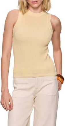 Sanctuary In the Mix Cotton Sweater Tank in Banana Yellow at Nordstrom, Size Xx-Small
