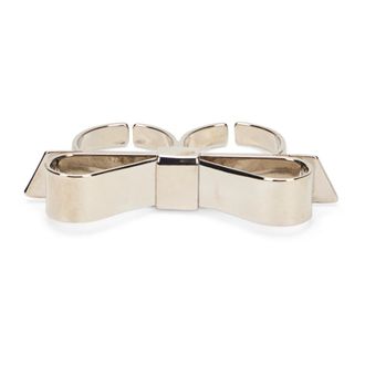 Red Valentino Rings, female, Gray, Size: ONE SIZE Double Ring