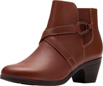 Clarks womens Emily 2 Henley, British Tan Leather, 6.5 Wide