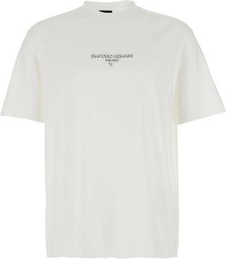 Emporio Armani Heren, Tops, Wit, Maat: XL Katoen