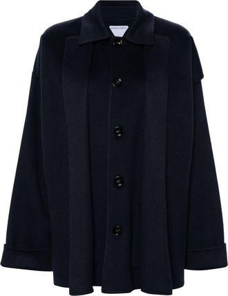 Bottega Veneta Layered Single-Breasted Jacket - Womens - Wool/Cashmere