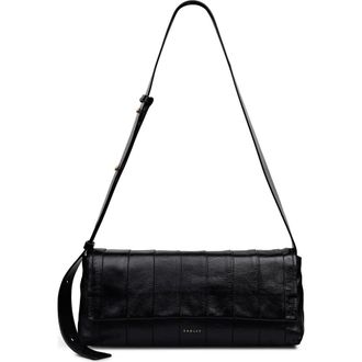 Radley London The Annabel - Stripe Medium Flapover Shoulder Bag in Black at Nordstrom