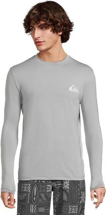 Quiksilver Everyday Surf T-Shirts Long Sleeve Surf T-Shirts Mens Swimwear Smoke Gray : MD, Elastane/Polyester/Spandex