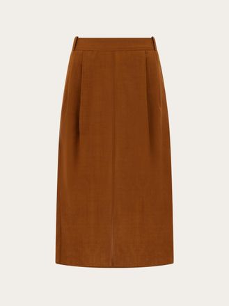 Ferragamo Donna Gonna midi Marrone